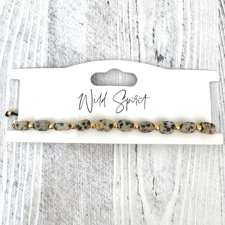 The Dalmatian Jasper Nomad Bracelet