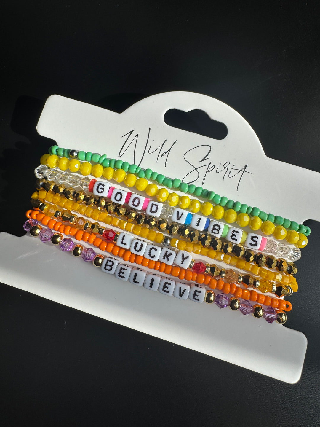 The Good Vibes Affirmation Bracelet Gift Set