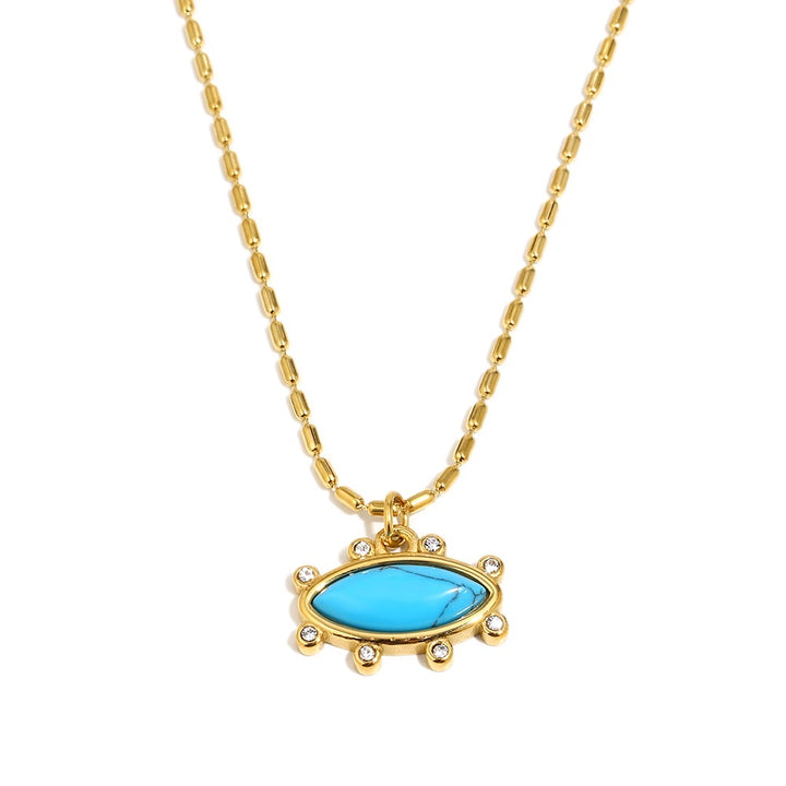 Turquoise Stone Aluna Necklace