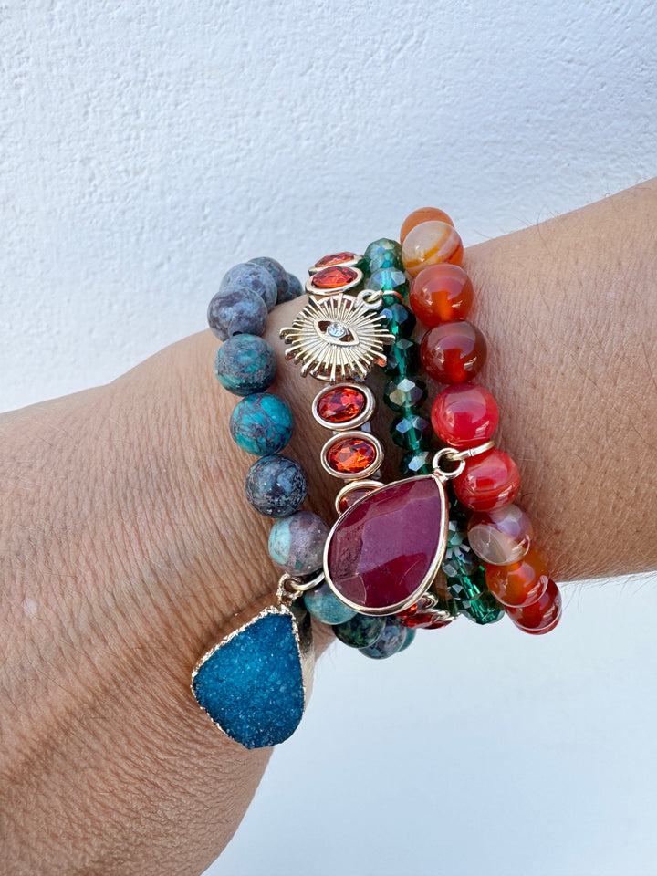 The Green Eye Twilight Charm Bracelet