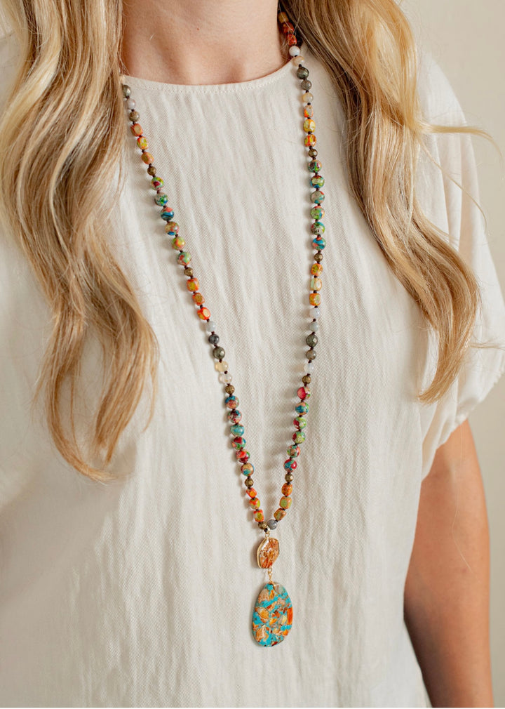The Orange Jasper Necklace