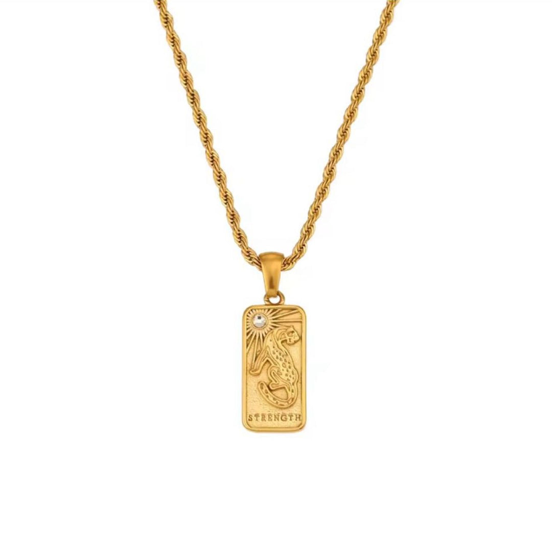 Gold Strength Necklace