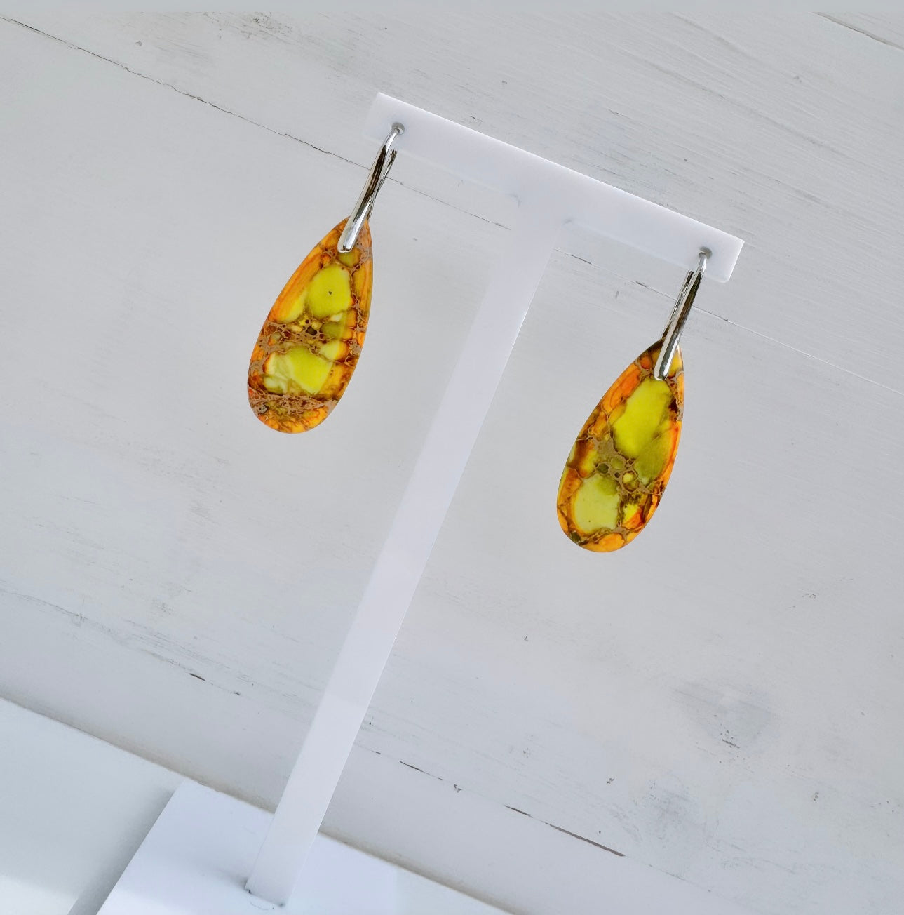 Jasper Earrings - Yellow