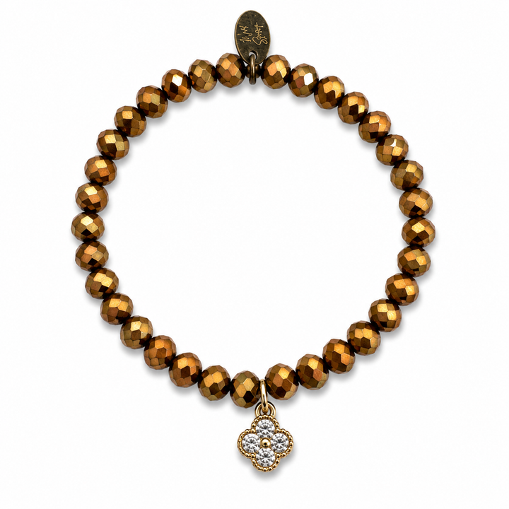 Bronze Clover Twilight Charm Bracelet