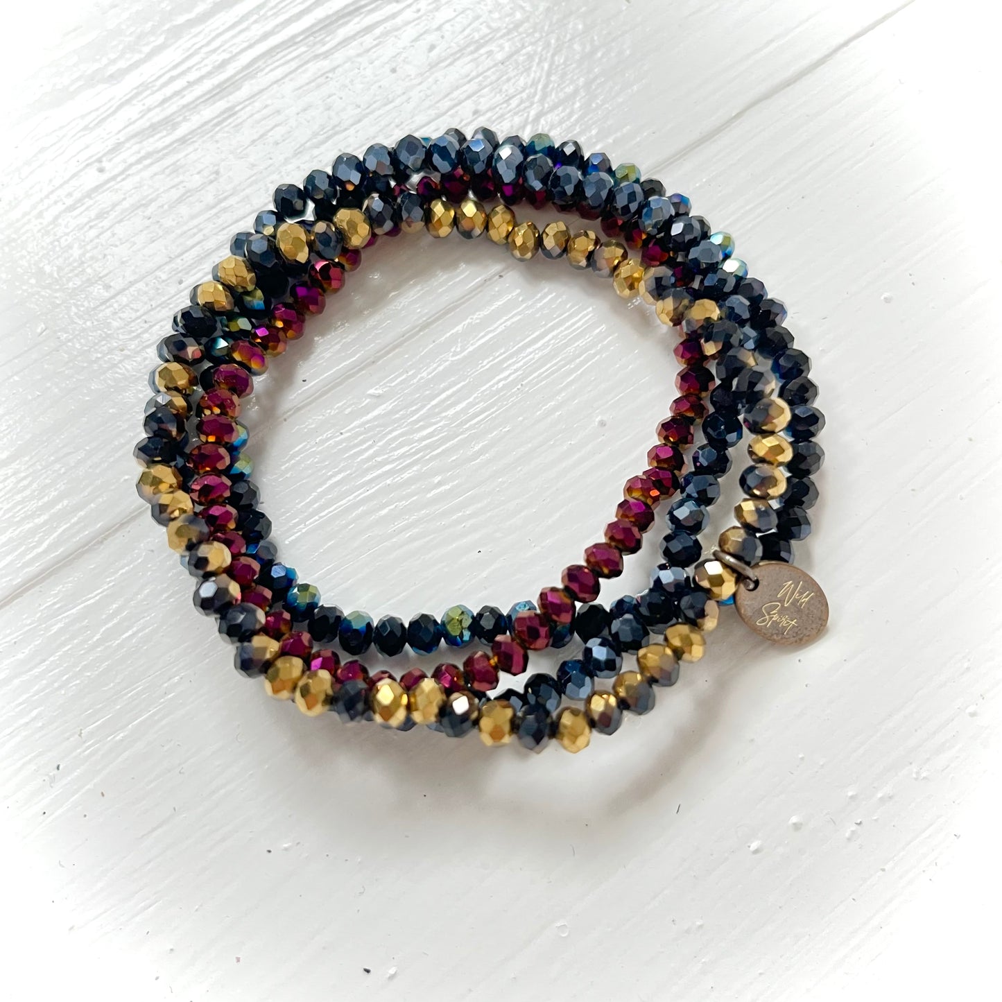 Mimi Bracelet Set - Navy/Purple/Gold