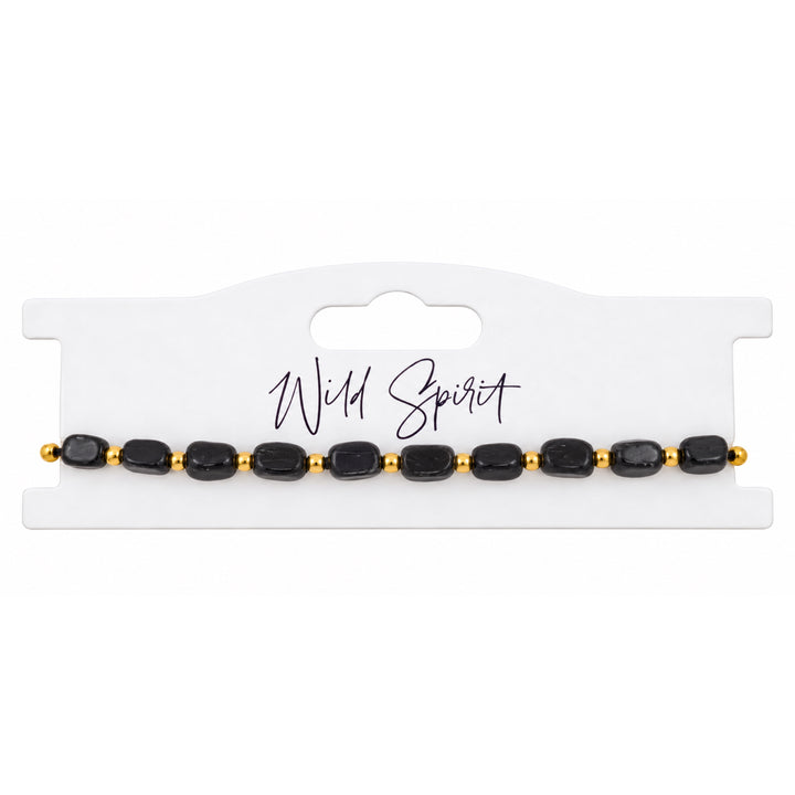 Black Agate Nomad Bracelet