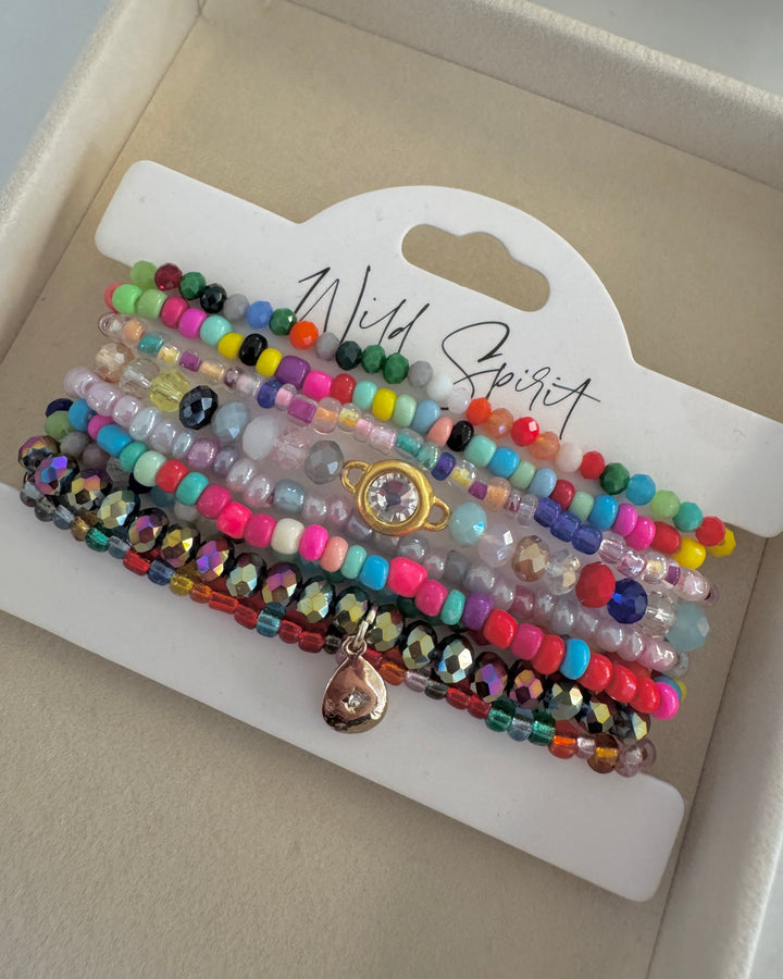 Flossi Multicolour Bracelet Stack