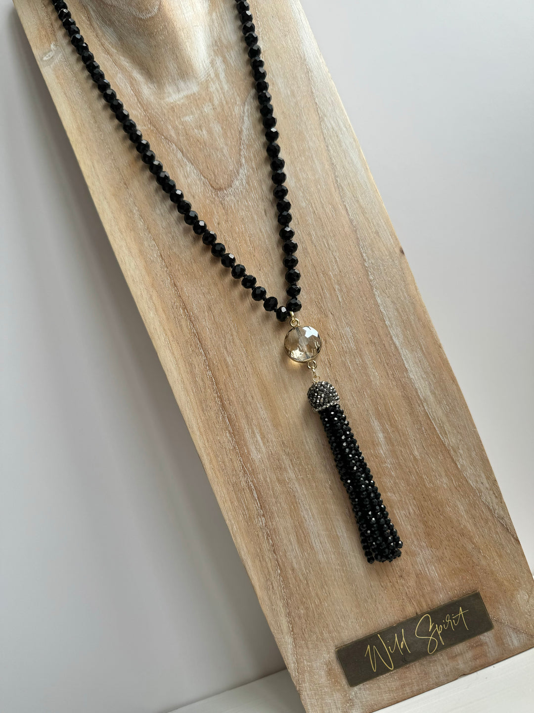 The Black Tassel Necklace
