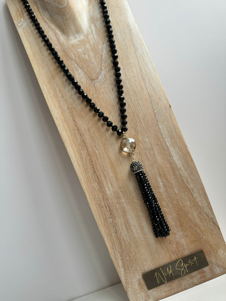 The Black Tassel Necklace