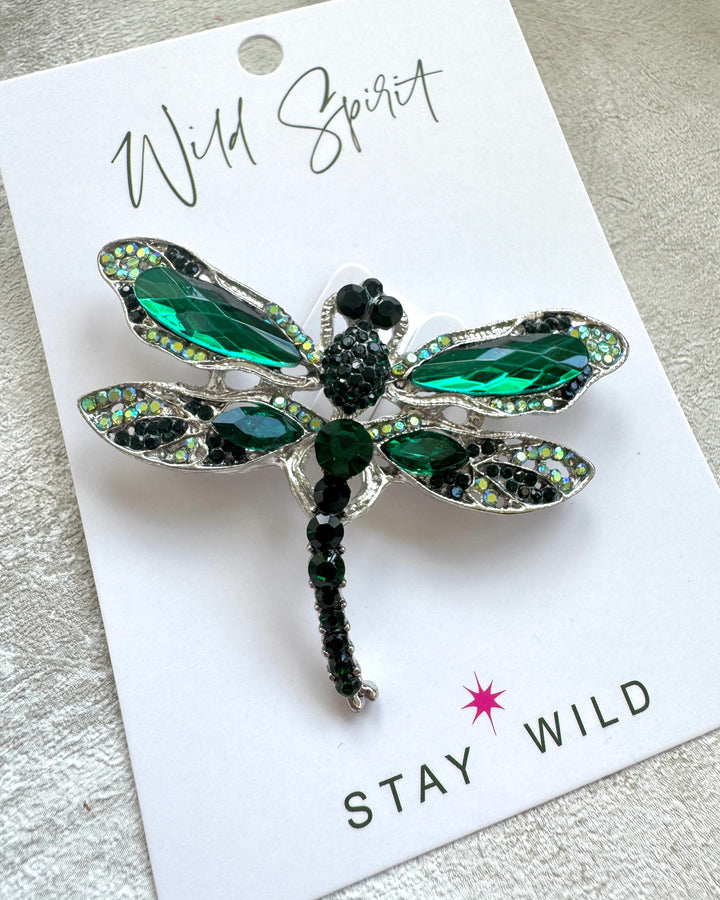 The Emerald Dragonfly Brooch