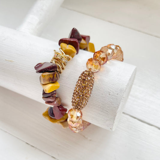 Butternut Bling Set of 2 Bracelets