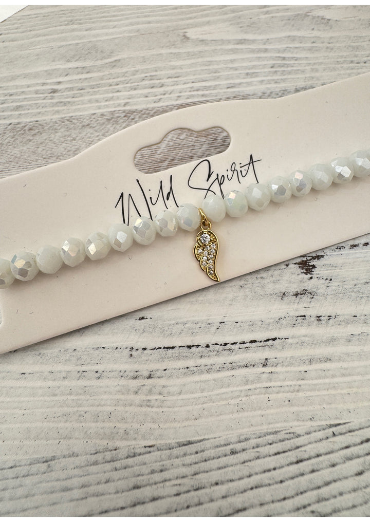 The White Wing Twilight Charm Bracelet