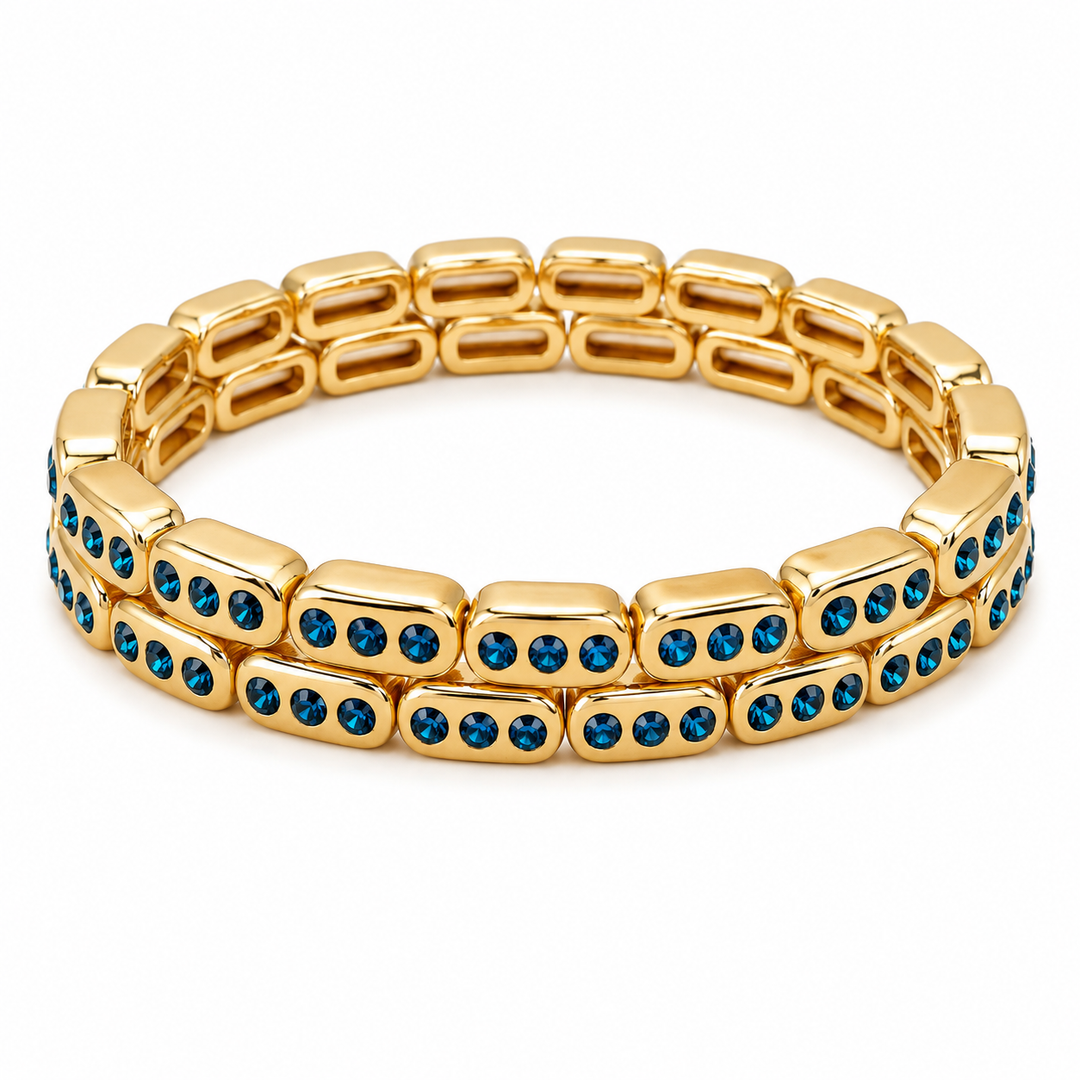 Blue Tyler Bling Bracelet