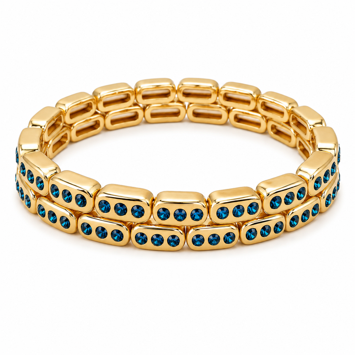 Blue Tyler Bling Bracelet