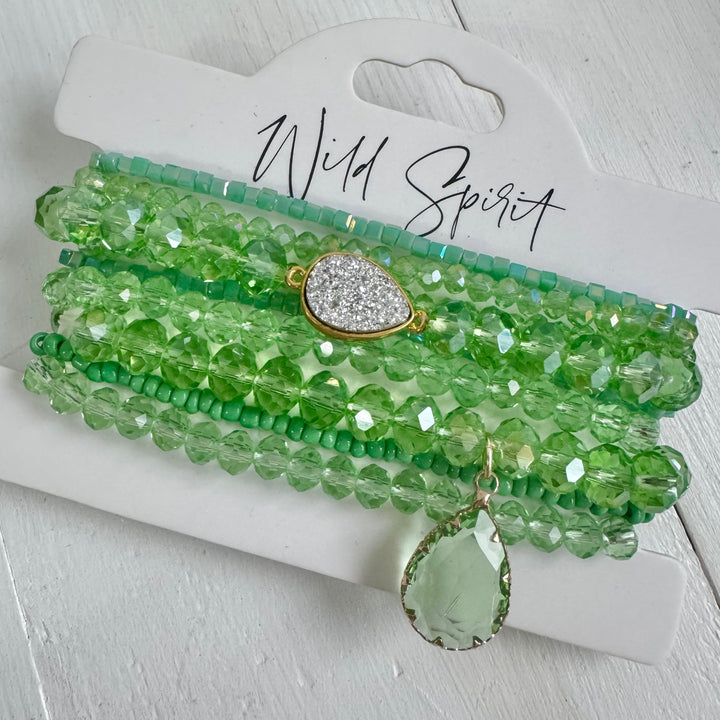 Green Twilight Bracelet Stack