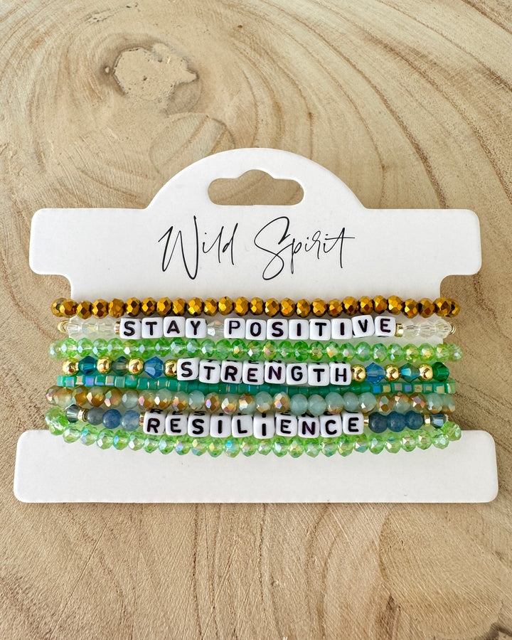 The Strength Affirmation Bracelet Gift Set