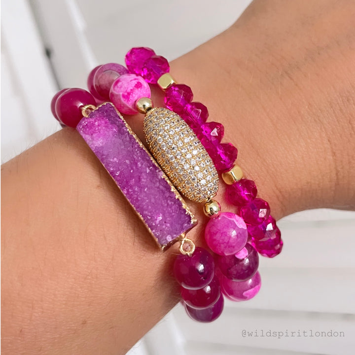 The Fuchsia Bracelet Stack
