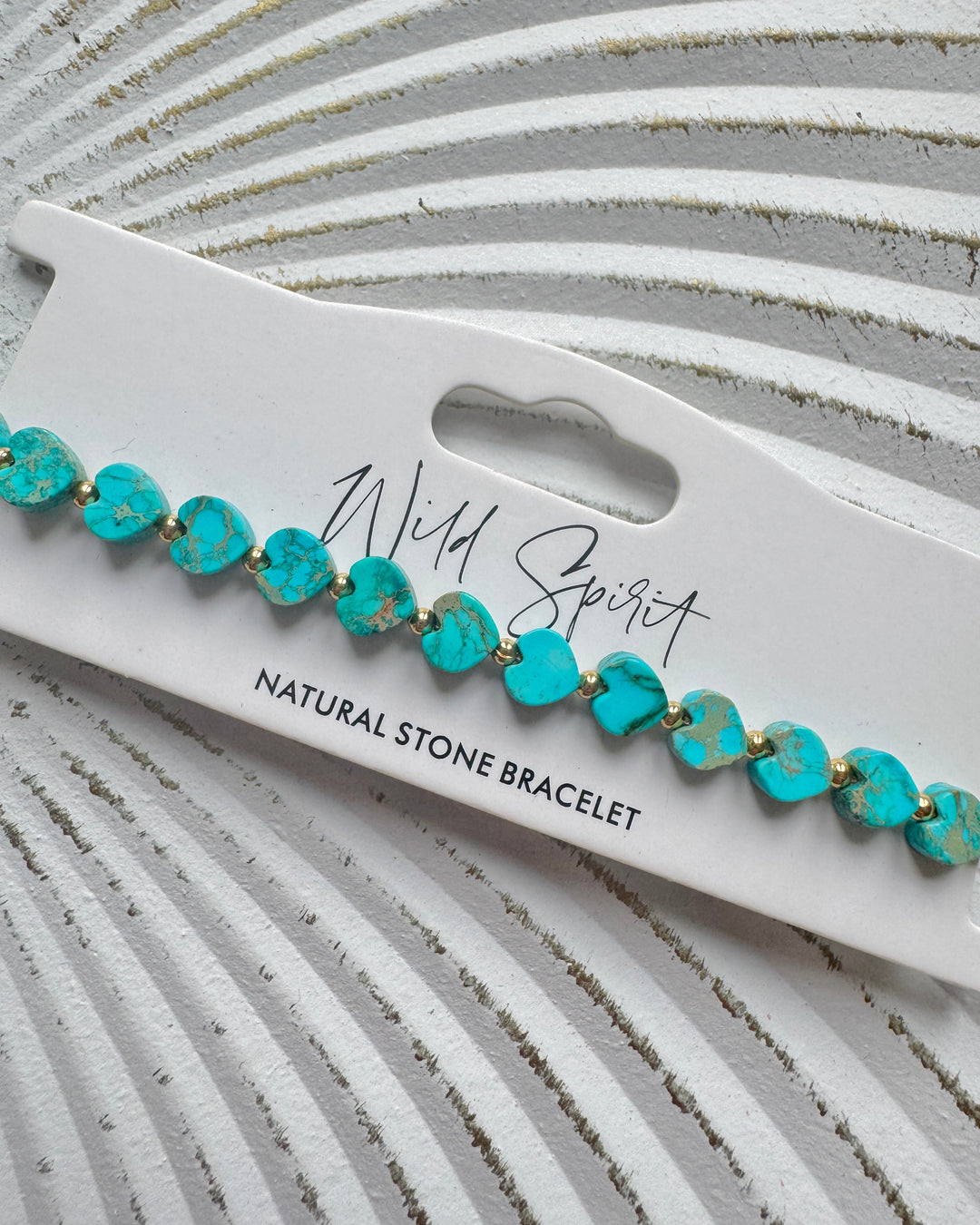 Blue Jasper Mini Heart Bracelet