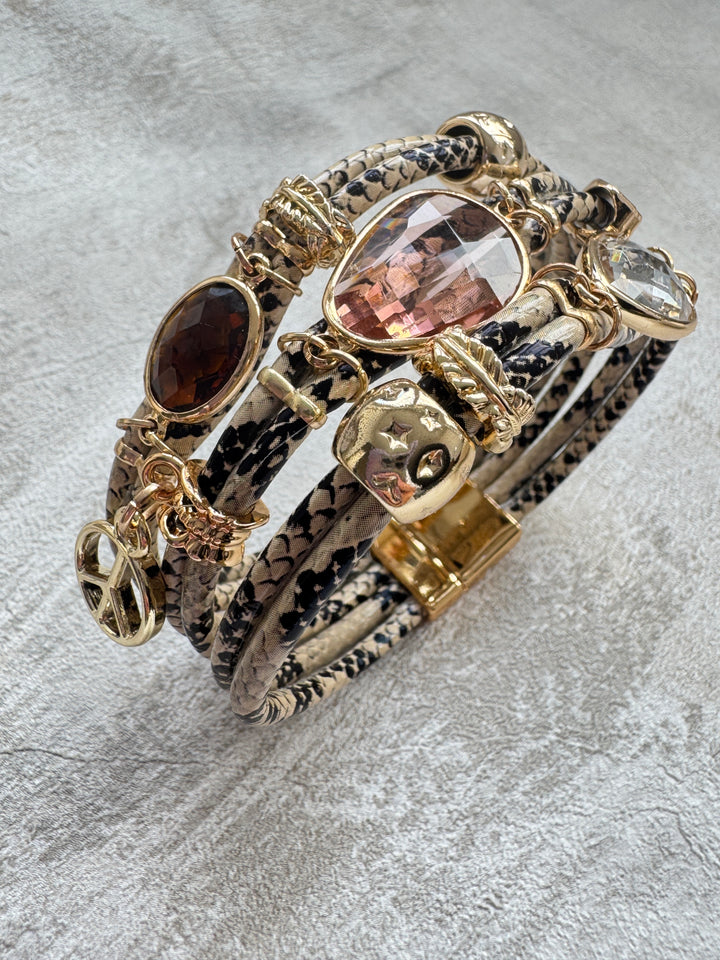 The Snake Jewel Boho Cuff Bracelet