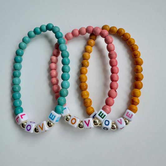 LOVE Beaded Bracelet