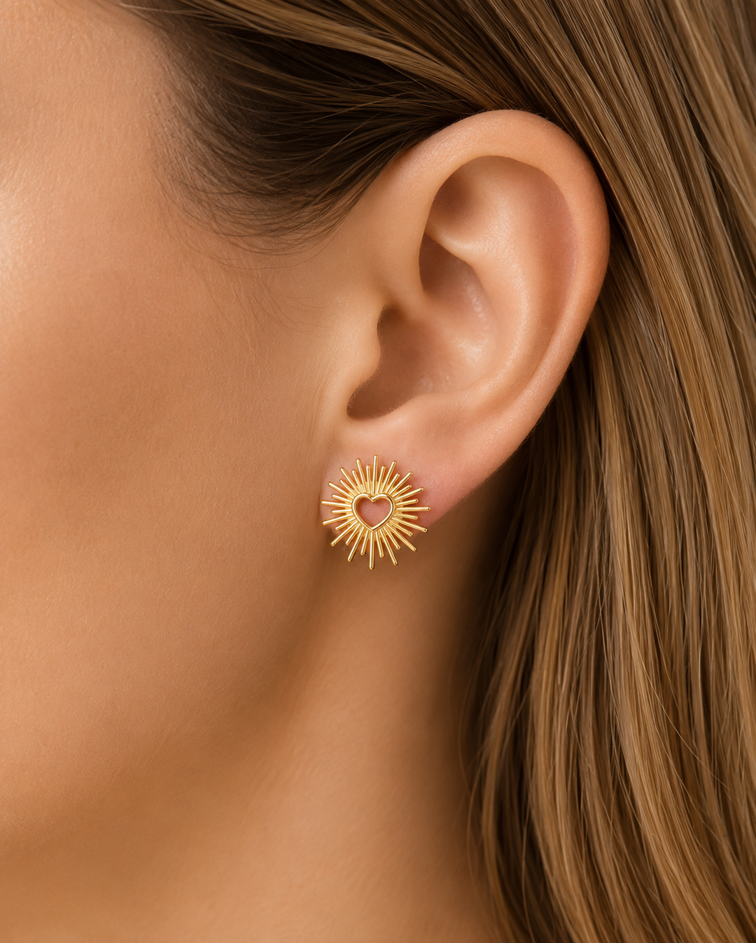 Gold Loveburst Earrings