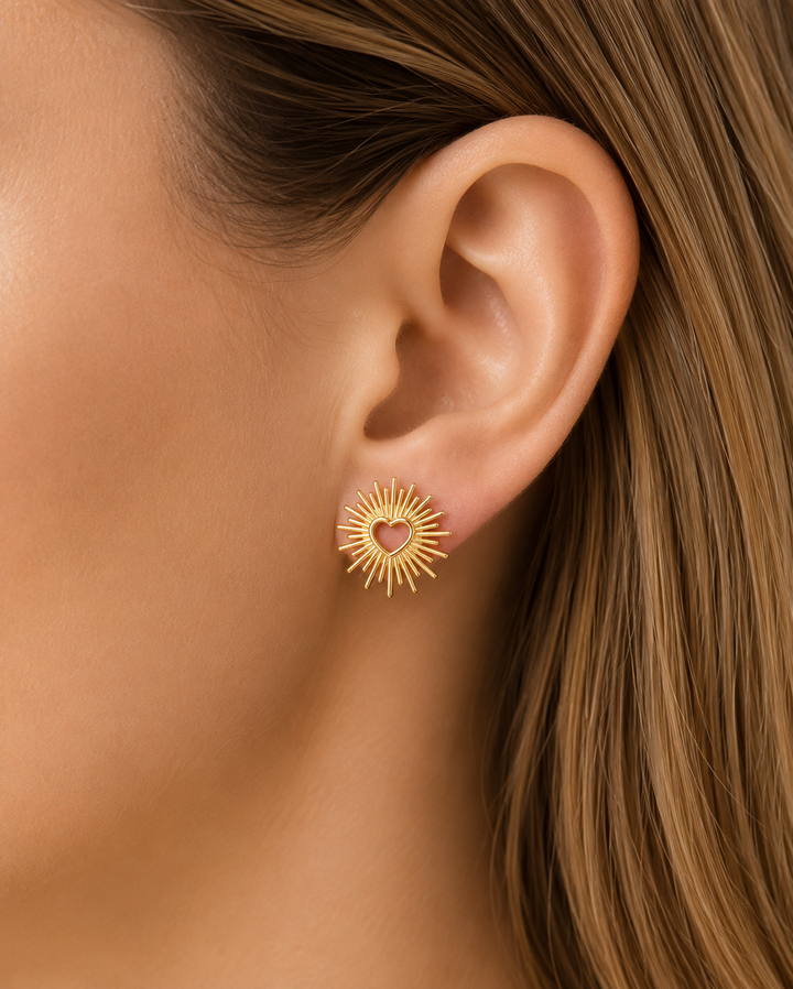 Gold Loveburst Earrings