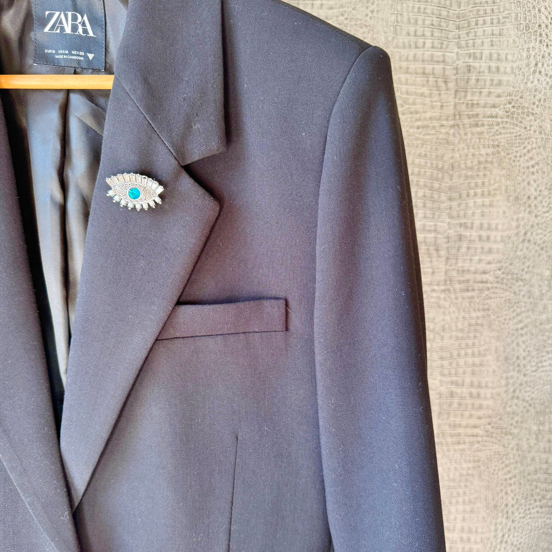 The Blue Evil Eye Brooch