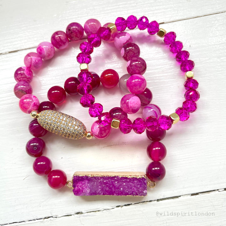 The Fuchsia Bracelet Stack