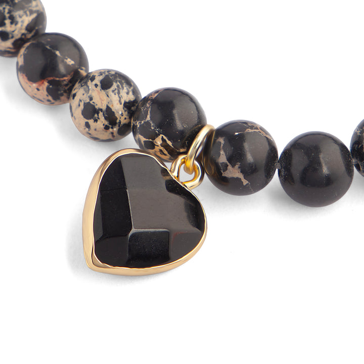 The Black Heart Spirit Stone Bracelet