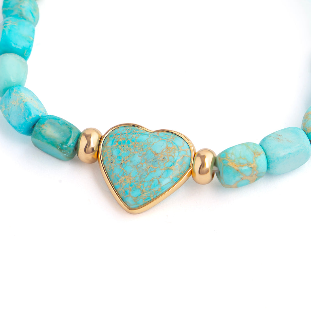 Blue Heart Jasper Bracelet