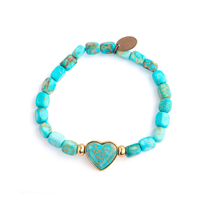 Blue Heart Jasper Bracelet