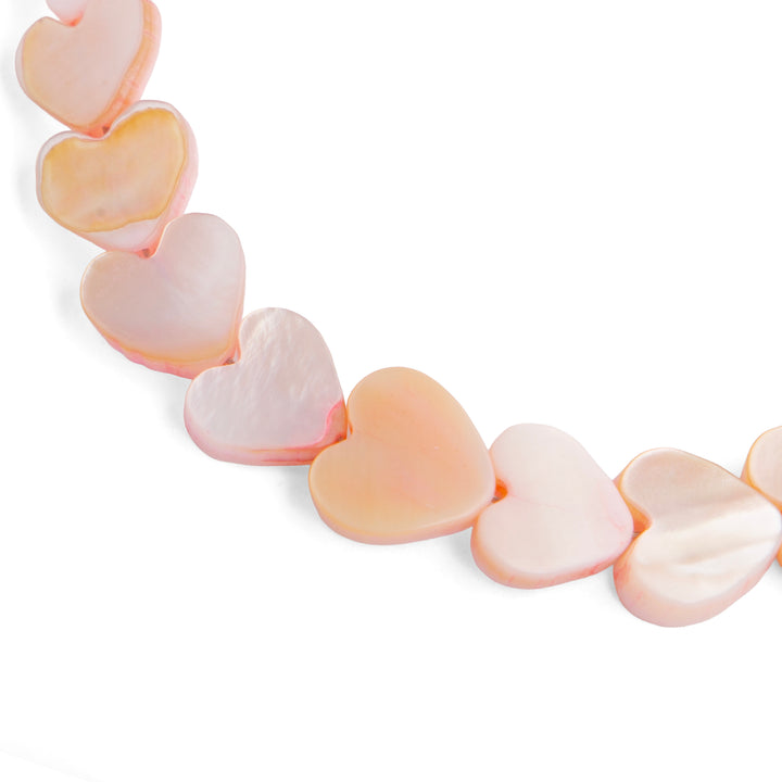 Amora Pink Shell Heart Necklace