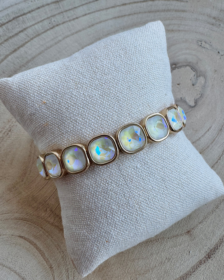 Opal Square Bling Bracelet