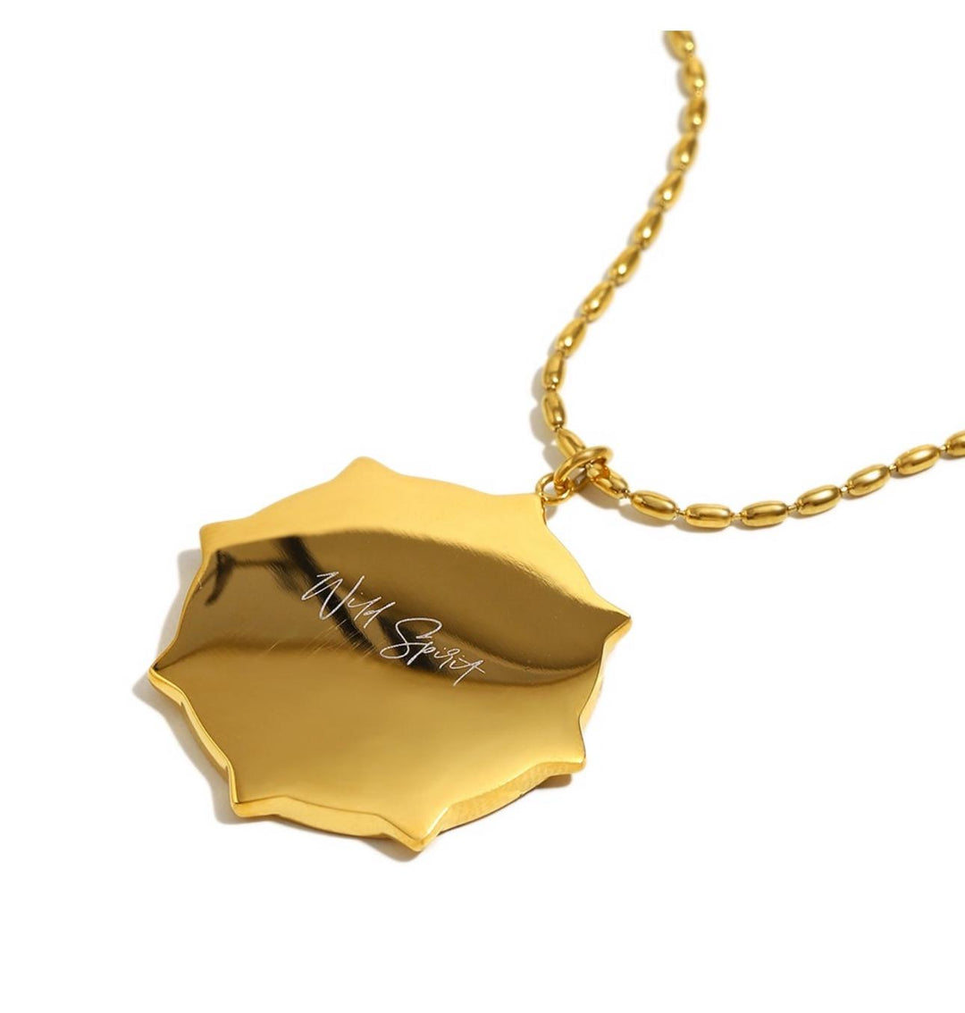 Gold Leaping Cheetah Wild Spirit Necklace