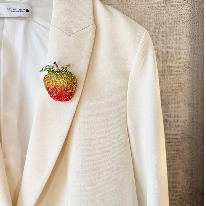 The Big Red Apple Brooch