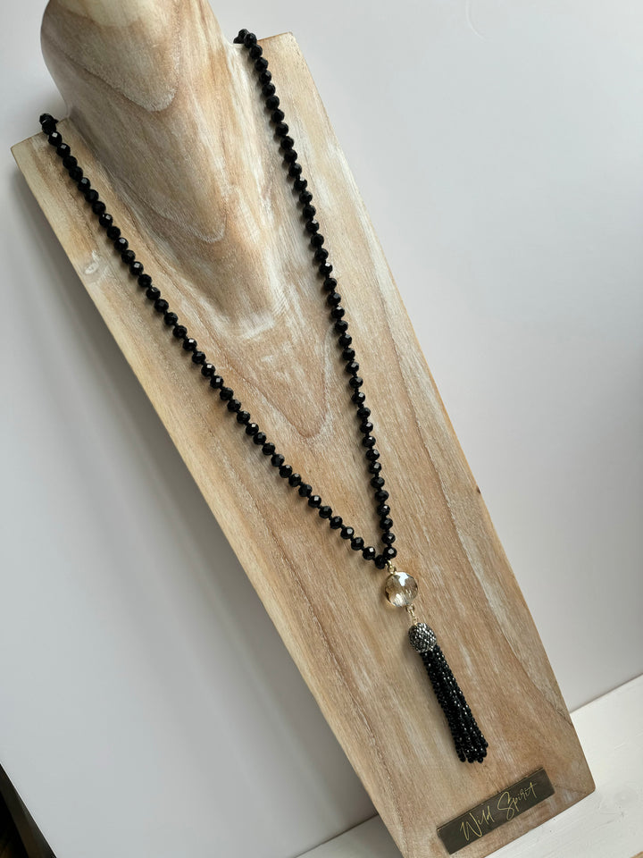 The Black Tassel Necklace