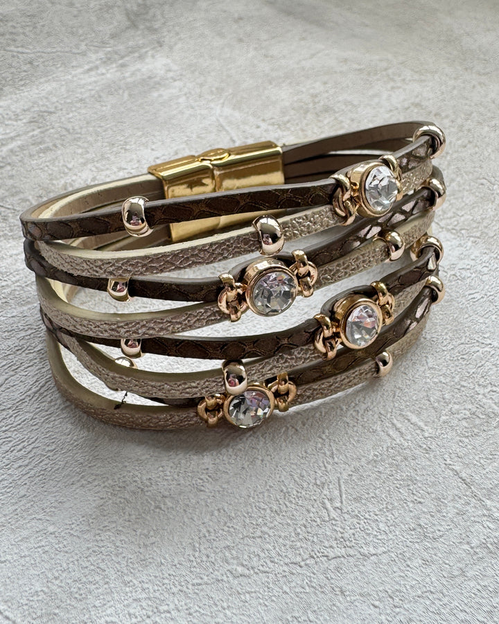 The Uma Boho Sparkle Cuff Bracelet