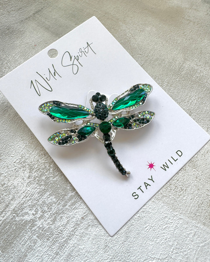 The Emerald Dragonfly Brooch