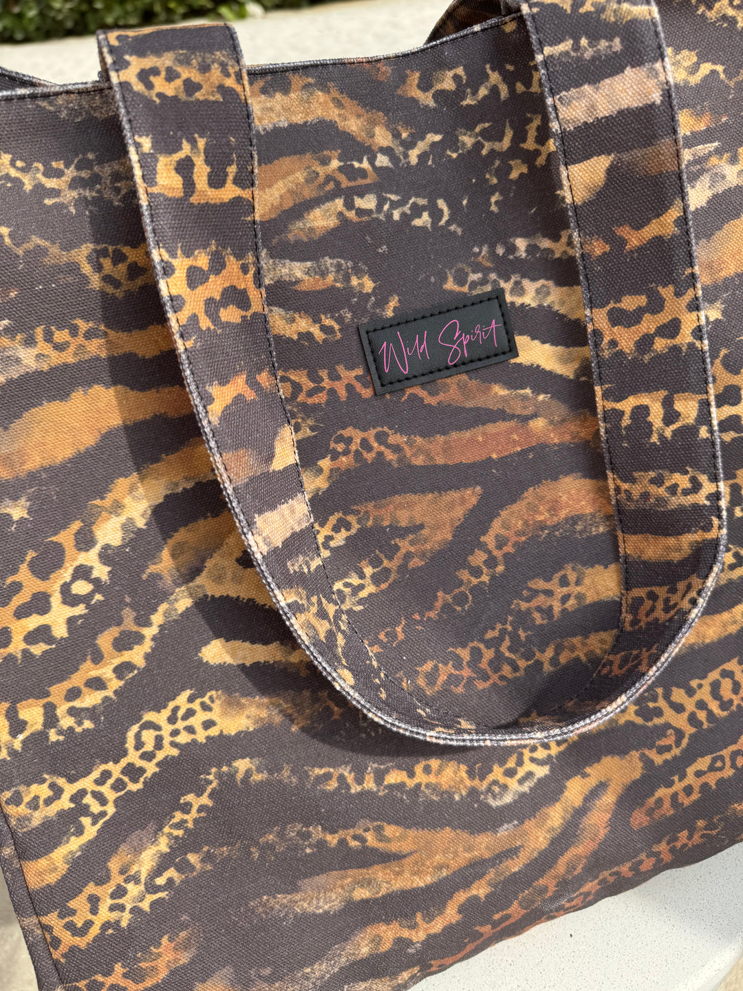 XL Animal Print Tote Bag