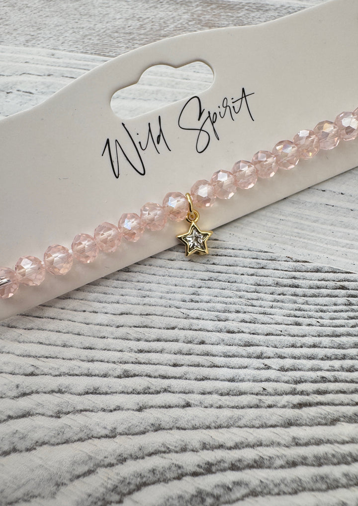 The Pink Star Twilight Charm Bracelet