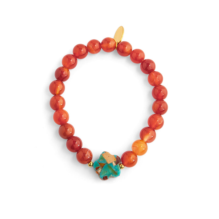 Orange & Turquoise Zora Bracelet
