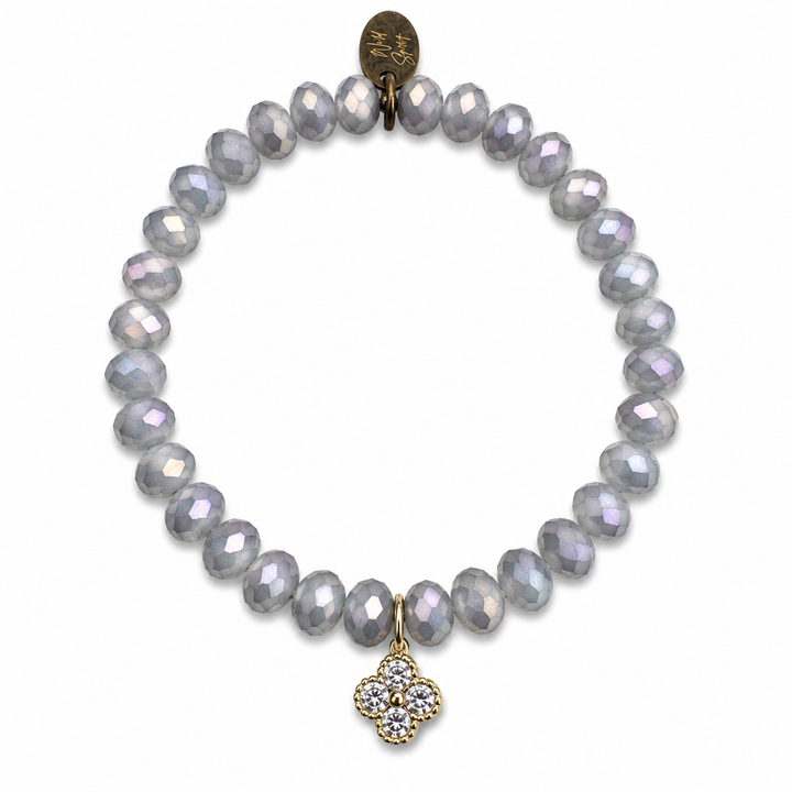 Sky Blue Clover Twilight Charm Bracelet