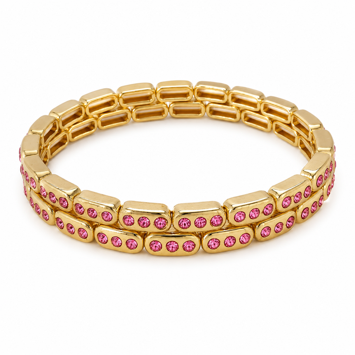 Pink Crystal Tyler Bling Bracelet