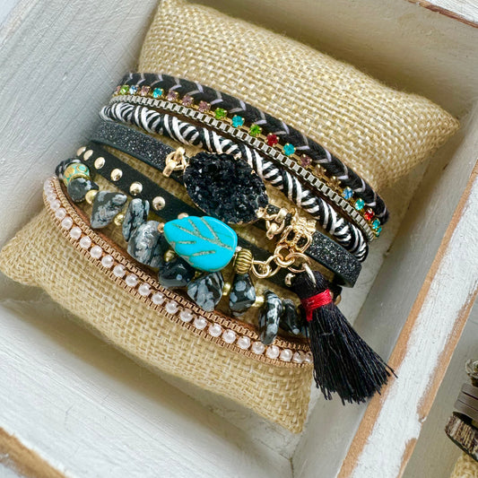 Black Skye Boho Cuff