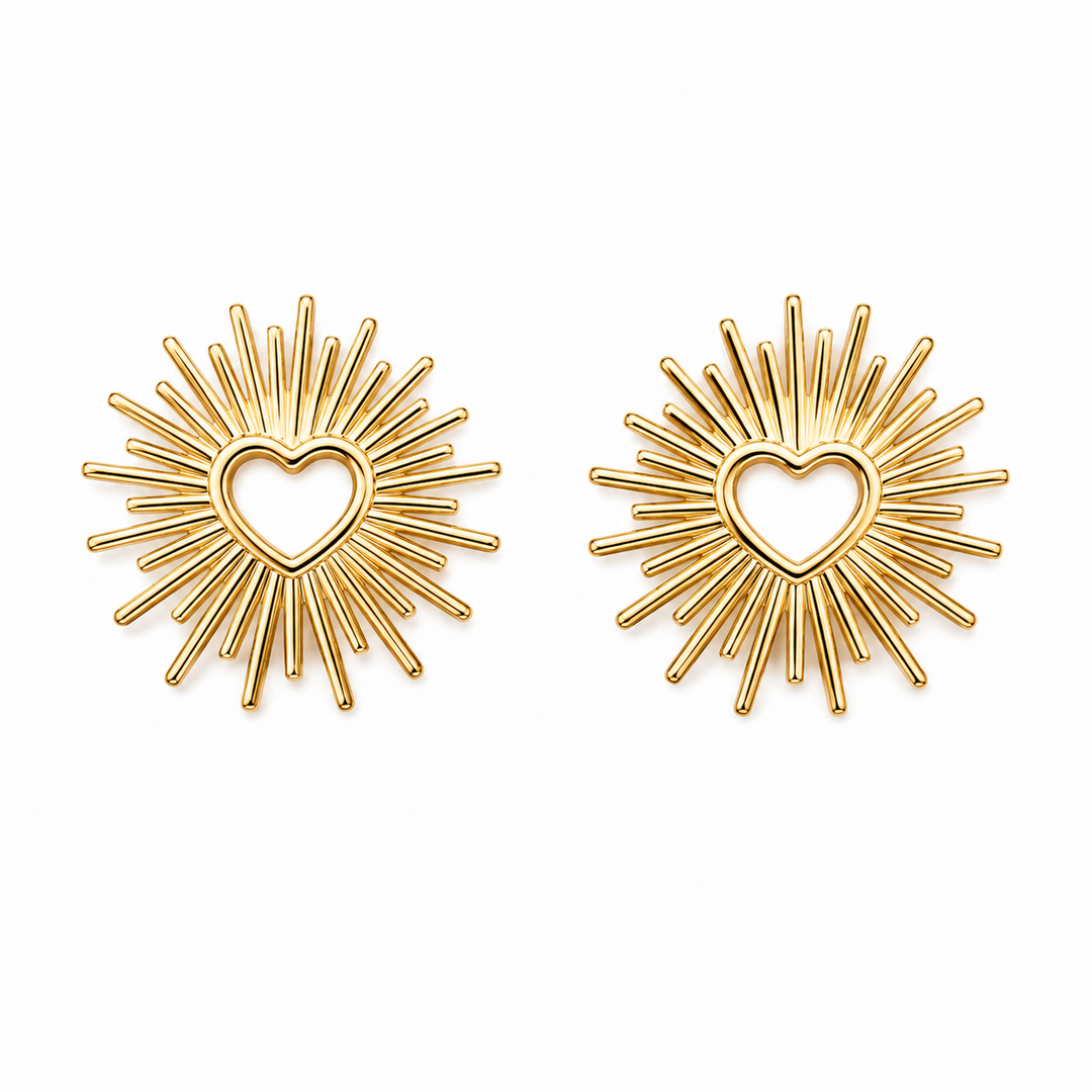 Gold Loveburst Earrings