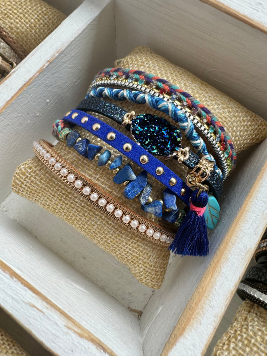 Blue Skye Boho Cuff Bracelet