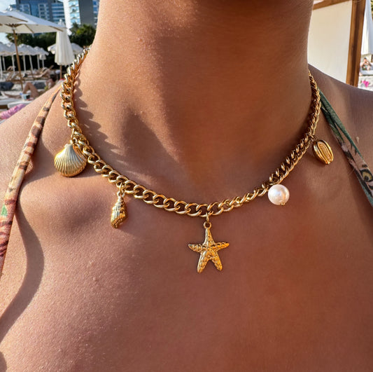 Waterproof 18K Gold Beachcomber Necklace