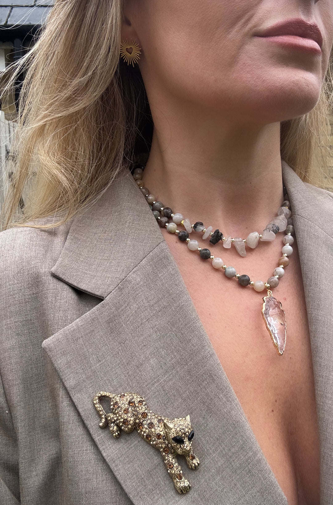 The Brown Cheetah Brooch