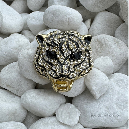 Small Tiger Head Brooch