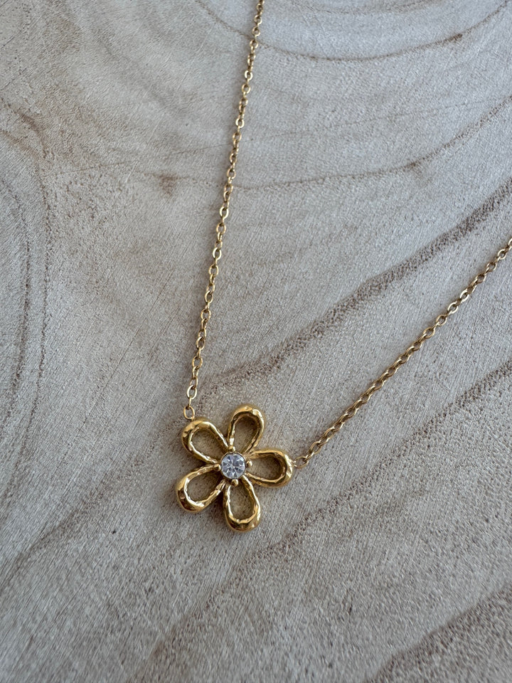 Blossom Flower Gold Chain Necklace